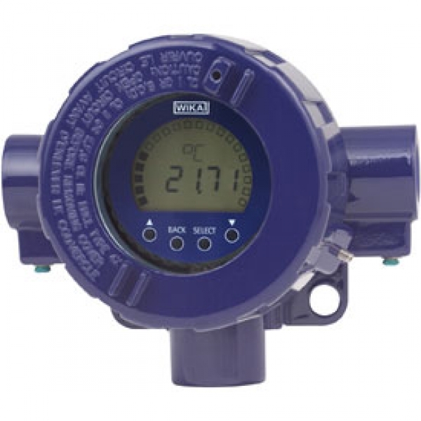 Field temperature transmitter
with HARTВ® indicator module