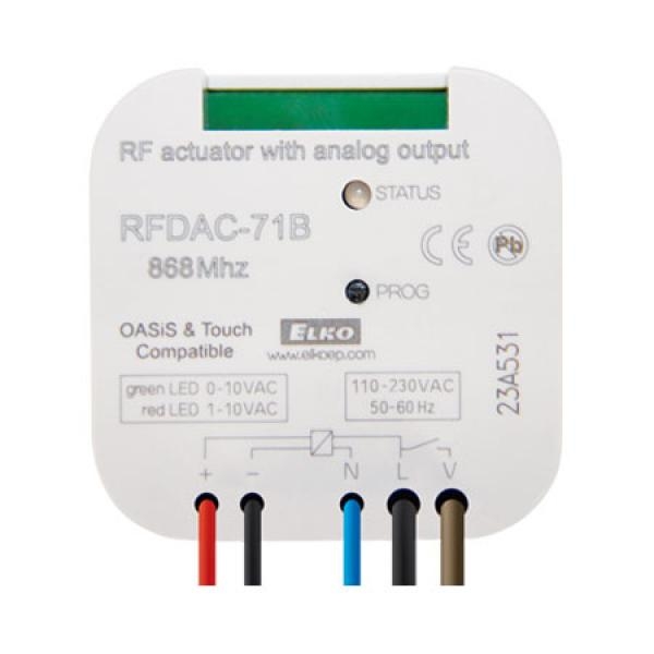 Элемент управления аналоговым выходом 0(1) - 10 V RFDAC-71B