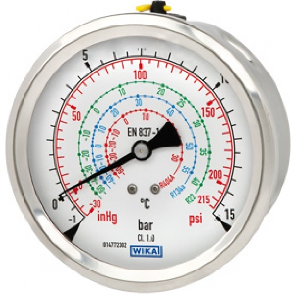 Bourdon tube pressure gauge, industrial series, NS 80