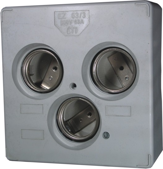 Держатели предохранителей PLNV, PK DII E27 25A EZV 3-p DELTA