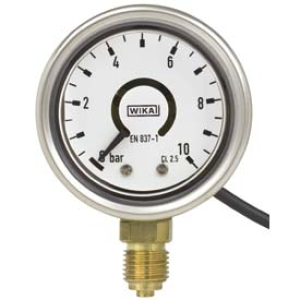 switchGAUGE Манометр с трубкой Бурдона, с эл.контактами, корпус из нерж. Стали НР 50