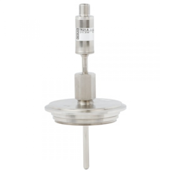 Miniature resistance thermometer, for sanitary applications with flange connection