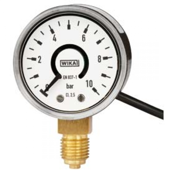 switchGAUGE Манометр с трубкой Бурдона, с эл. контактами,пластиковый корпус, IP 41