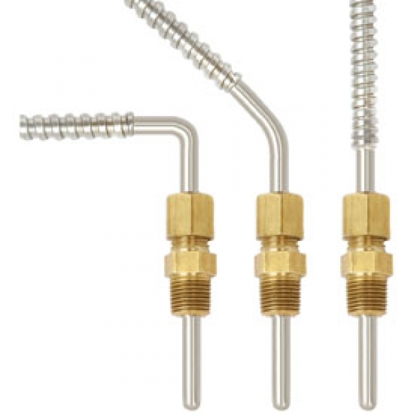 Adjustable compression thermocouple for the plastics machinery industry