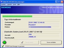 SIMATIC RF600 Data Manager - Программное обеспечение