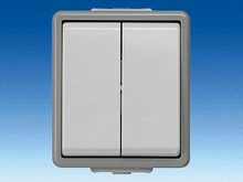 Двухклавишный выключатель - Кнопки и выключатели