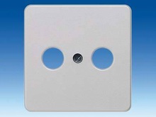Накладка для подсоединения TV/RF/SAT, 2 отверстия - Розетки для TV / RF / SAT