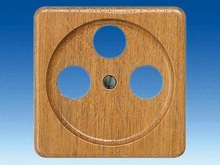 Накладка для подсоединения TV/RF/SAT, 3 отверстия - Розетки для TV / RF / SAT