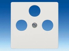 Накладка для TV/RF/SAT соединения, 3-отверстия - Детекторы движения