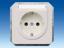 Розетка SCHUKO с полем для надписи - Розетки