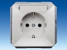 Розетка SCHUKO с защитой от прикосновения и полем для надписи - Розетки