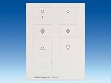 Лист пиктограмм для двойной клавиши - Аксессуары для клавиш