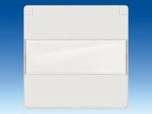 Накладка с крышкой, защитой от прикосновения и полем для надписи - Розетки