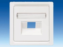 Накладка для UAE розетки с полем для надписи - Телекоммуникационные розетки