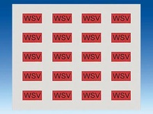 Комплект этикеток „WSV“ - Аксессуары для розеток