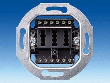 TAE 2x 6/6 NFF, цвет черный - Электрические части для розеток TAE