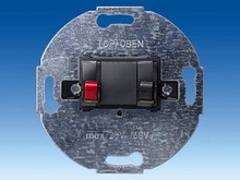 Розетка для акустических колонок, 1-местная - Электрические части с лицевой накладкой