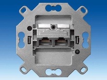 Розетка UAE, кат. 6, ф. BTR - Электрические части устройств для подключения коммуникационных систем