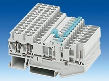 Комбинированные разъединительные клеммы с ножевыми контактами - Клеммы ALPHA FIX Combi 8WH5 со штыревыми контактными зажимами