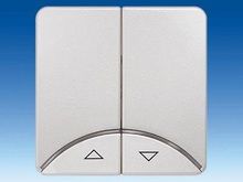 Клавиша двойная с символами вверх/вниз, красная дуга - Контроллеры жалюзи/ставень