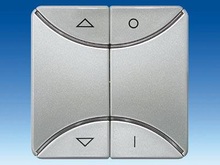 Клавиша двойная с символами O/I и Up/Down, красная/зеленая дуги - Контроллеры жалюзи/ставень