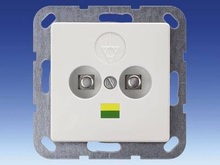 Розетка для эквипотенциального подсоединения, двойная - Соеденители для эквипотенциальной магистрали зданий