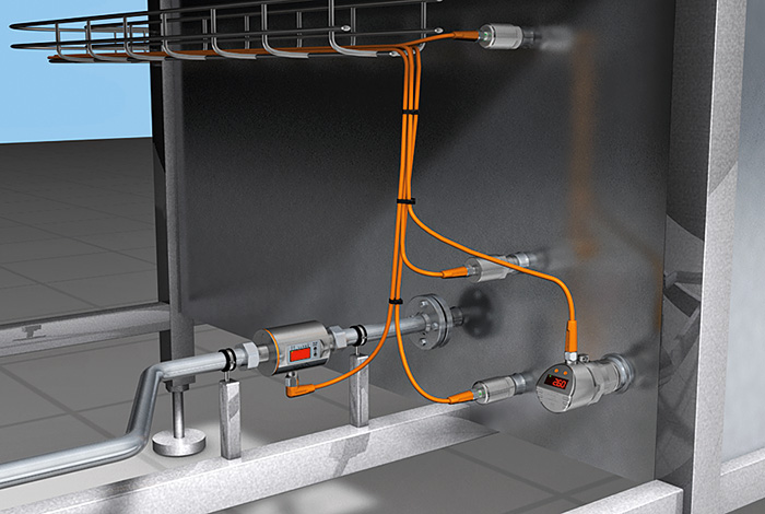 Измерение температуры воды в ящикомоечной машине