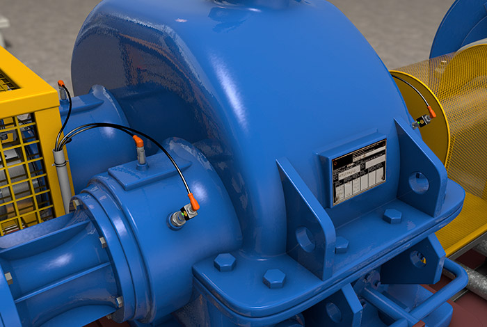 Мониторинг вибрации редуктора в мельнице для тростникового сахара