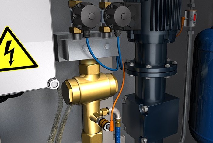 Измерение давления в системе чистки под высоким давлением