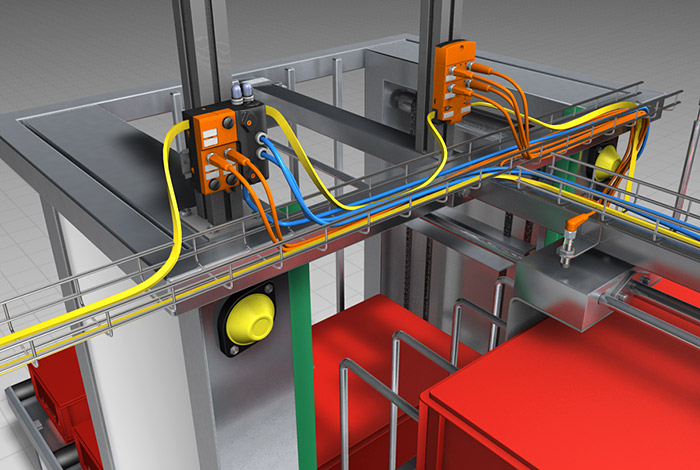AS-i пневмоостров для пневмоцилиндров в конвейерной технике в линиях резки
