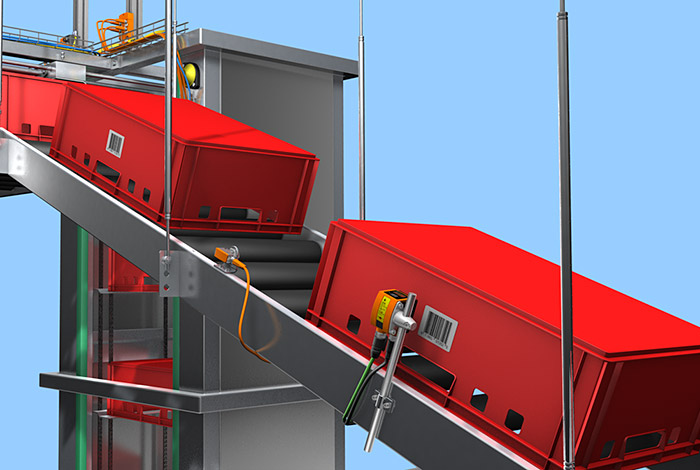 Считывающее устройство штриховых кодов для конвейерных систем