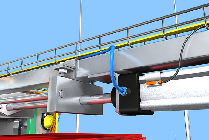 Контроль положения пневматических цилиндров в конвейерных системах в линиях резки