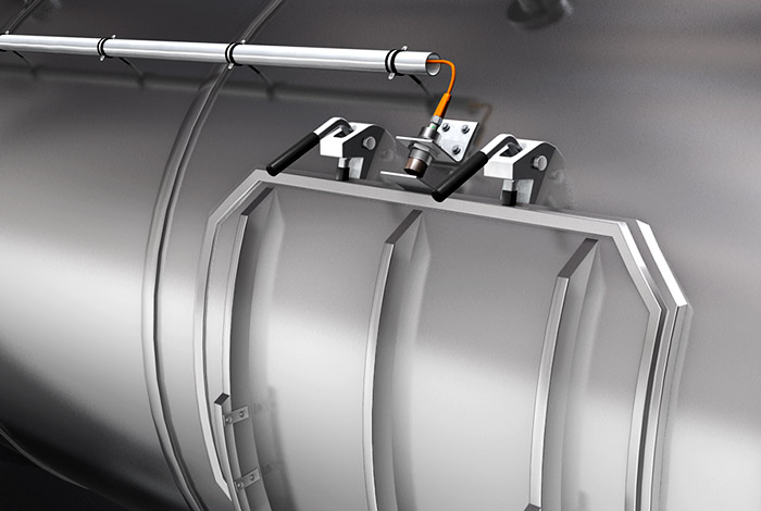 Контроль люка на мешалке