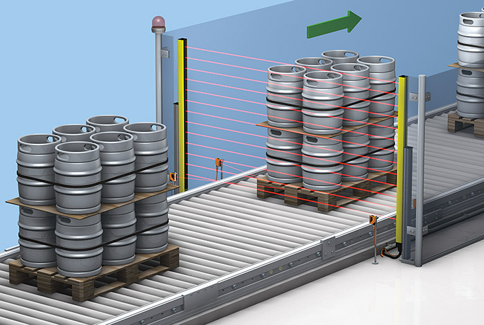 Ограничение доступа в паллетировании кегов