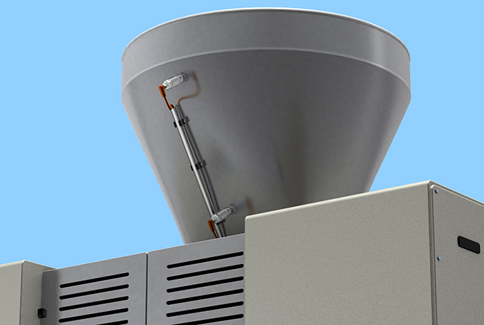 Контроль уровня в системе заливки форм