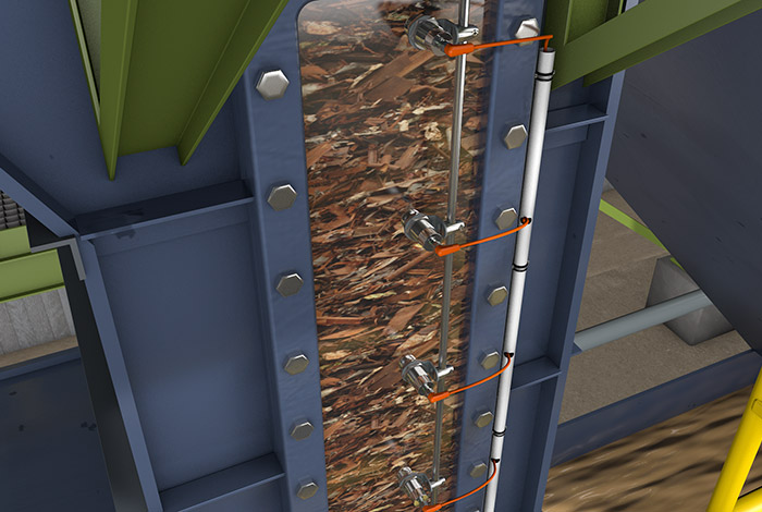 Обнаружение уровня в мельнице для тростникового сахара