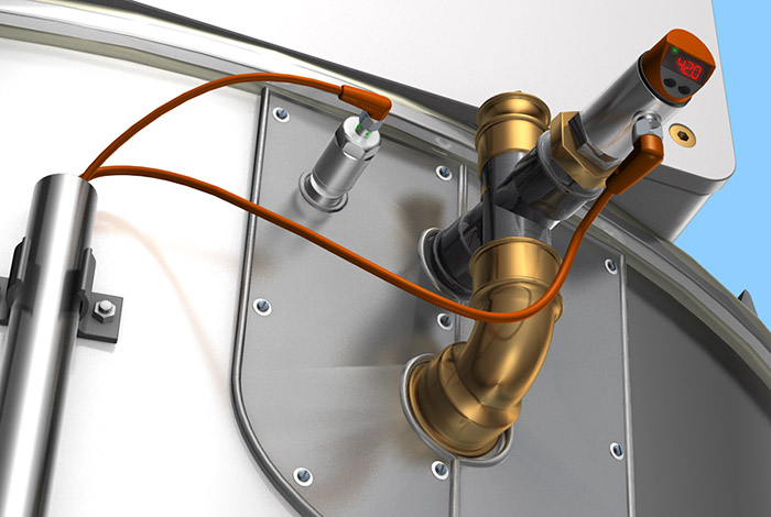 Контроль температуры в резервуаре в кондитерской промышленности